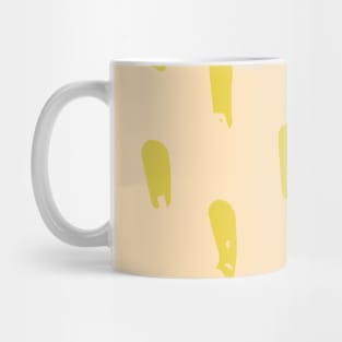 Abstract boho gold paint pattern Mug